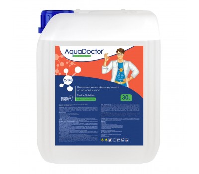 AquaDoctor Жидкий хлор для бассейна Cl-14, 30 л (Гипохлорит натрия)