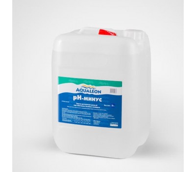 Aqualeon жидкий pH минус для бассейна 28 кг