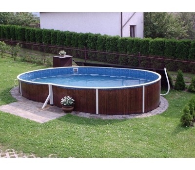 Морозоустойчивый бассейн овальный Azuro 404DL (5,5х3,7х1,25 м) без оборудования