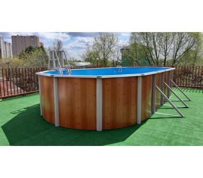 Морозоустойчивый бассейн овальный Atlantic pool Esprit-Big (5,5х3,7х1,35 м) 