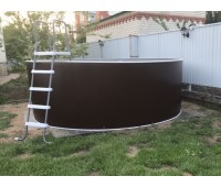Каркасный бассейн круглый ЛАГУНА 3,66 х 1,25 м (темный шоколад)