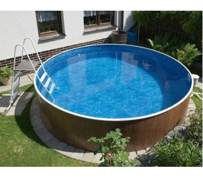 Каркасный бассейн круглый ЛАГУНА 5,49 х 1,25 м (ультрамариново-синий)